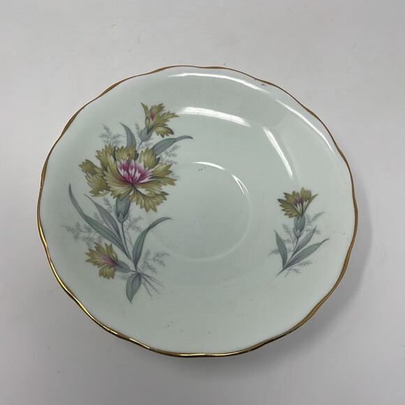 Vintage Colclough Green Floral Teacup and Saucer - Picture 8 of 9